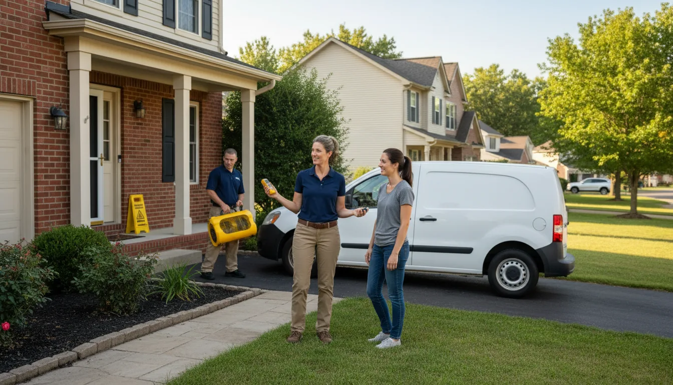 Residential water damage restoration in Hobgood, NC